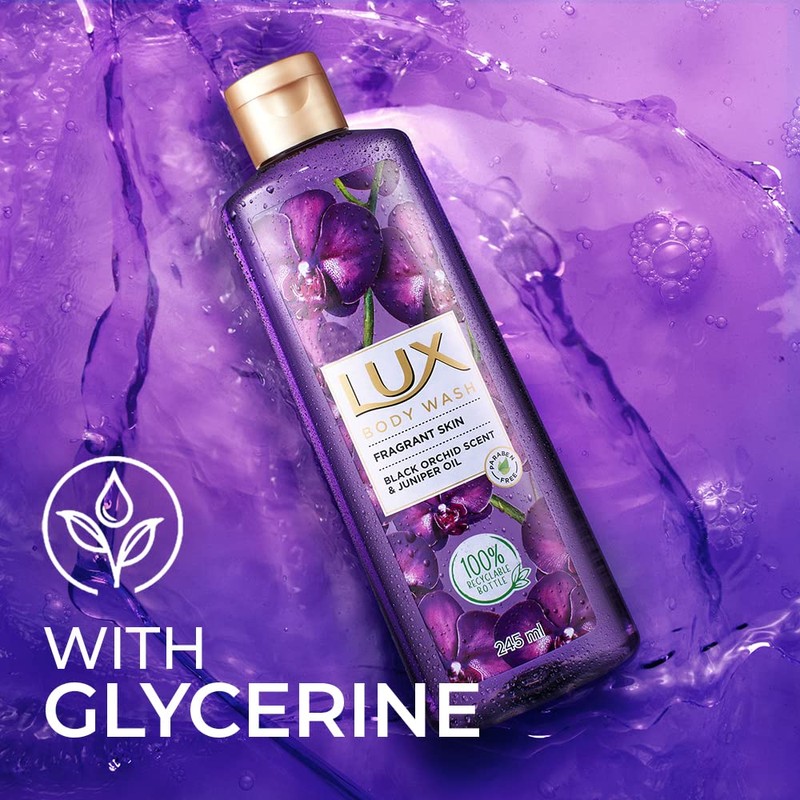 LUX Shower Gel Black Orchid Fragrance & Juniper Oil Bodywash