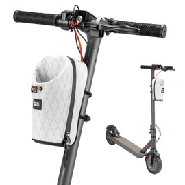 ROCKBROS Electric Scooter Bag, Bike Handlebar Bag with External Water Bottle Holder, 1.5L Magnetic Snap Storage Bag for Electric Scooters,Ebike and Folding Bicycles