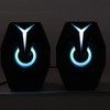 Portable USB Computer Speakers with RGB Lights & Volume Control