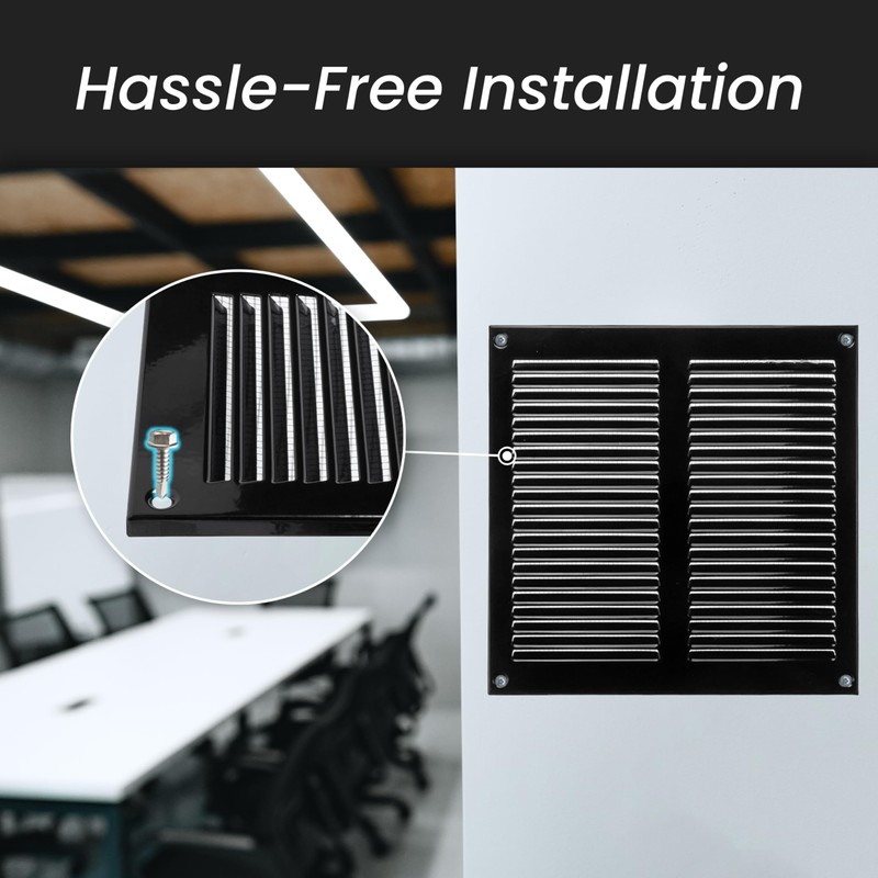 20 x 20 cm Galvanised Air Vent Cover - Steel