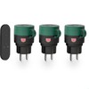 SURNICE Radio Sockets with Remote Control Outdoor, IP44 Waterproof Radio