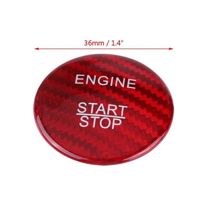 Yosoo Replacement Carbon Fiber Engine Start Button for ABC GLC