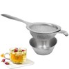 Stainless Steel Tea Filter with Drip Bowl – Fine Mesh