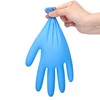 TitanFlex Heavy-Duty Blue Disposable Nitrile Gloves, Large, Box of 100,