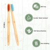 Tetragonal tree 8 Count Biodegradable Bamboo Toothbrushes - Natural Toothbrush