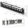 Enmane 12 Port Blank Keystone Patch Panel Wall Mount 10inch