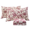 FADFAY Red Floral Bedding Elegant Bed Sheets Set Luxury Bedding