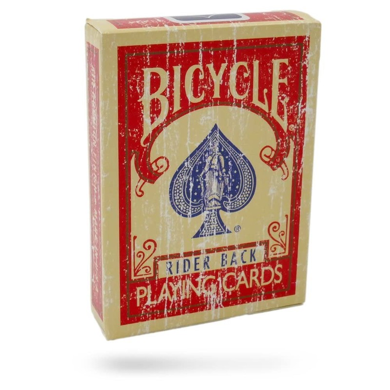 Magic Makers Faded Rider Back Red Bicycle Deck - Limited