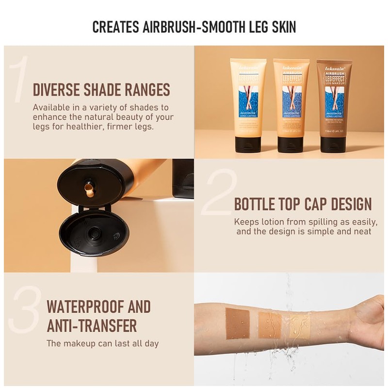 Bein Make Up Wasserfest 118ml, Body Coverage Perfector Körper Concealer,