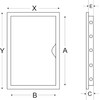 Inspection Flap with Handle, Inspection Door, Access Door (20 x
