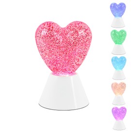 REDIGPLE LED Heart-Shaped Color Changing lamp, Unique Heart-Shaped Design Fills Colorful Night Lights with Love, Best Children, Couples, Family Gifts, FE-004