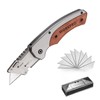 WORKPRO Folding Utility Knife, Quick-Change Box Cutter with Stainless Steel
