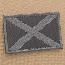 Blackout Alabama State Flag 2 x 3.25 Subdued Scotland Morale Tactical Military Hook Patch