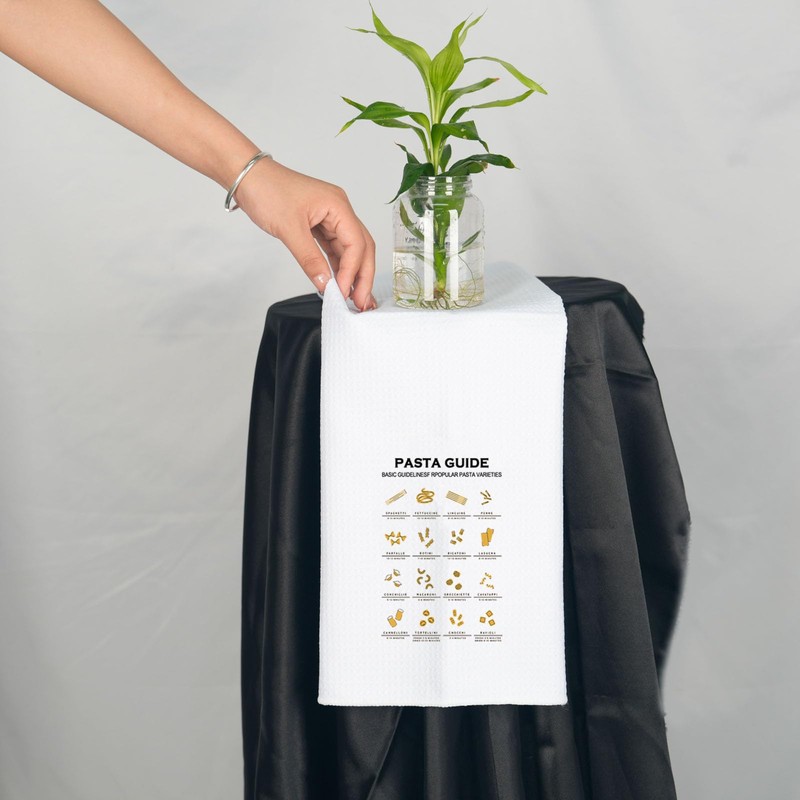Italian Pasta Guide Gift Pasta Guide Kitchen Towel Pasta Maker