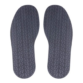 MIIDII Shoe Bottom Full Sole Repair Replacement Anti-Slip Rubber, 4mm Thickness 1 Pair (Black)