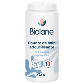 BIOLANE - Softening Bath Powder - Baby Bath - Protects and Soothes - 100% Natural Origin - 75g - From Birth - Made in France