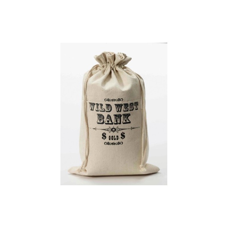 Large Cowboy Money Bag Swag Wild West Western Bank Robber