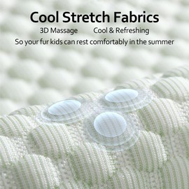 Trumoon Cooling Mat for Dogs and Cats, Pet 3D Pebble Cooling Blanket for Indoor and Outdoor(Grey, Small(15.7"×19.7"))