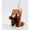 WEIGANGFANG Cute Plush Red Panda Keychains Kawaii Accessories Decorative Pendants