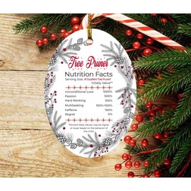 2023 New Job Ornament Christmas Tree with Name Job Tree Pruner Ornament Nutrition Facts - Funny Decorations Retired Ornament 2023, Tree Pruner Retirement Ornament Oval 3.25 Inch Plastic