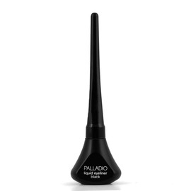 Palladio Liquid Eyeliner, Highly Pigmented and Waterproof Eyeliner, For Intense Eye Definition, Smear-proof Eyeliner Liquid, Includes Easy Grip Wand and Felt Tip Eyeliner Applicator, Black