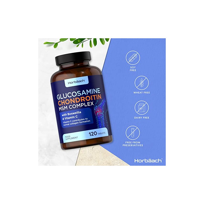 Glucosamine Chondroitin MSM Complex | High Strength | 120 Tablets