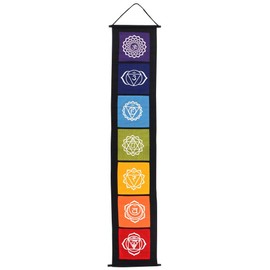 Something Different Chakra Symbol Banner, Fabric Multi-Colour, 29 x 0.2 x 154 cm