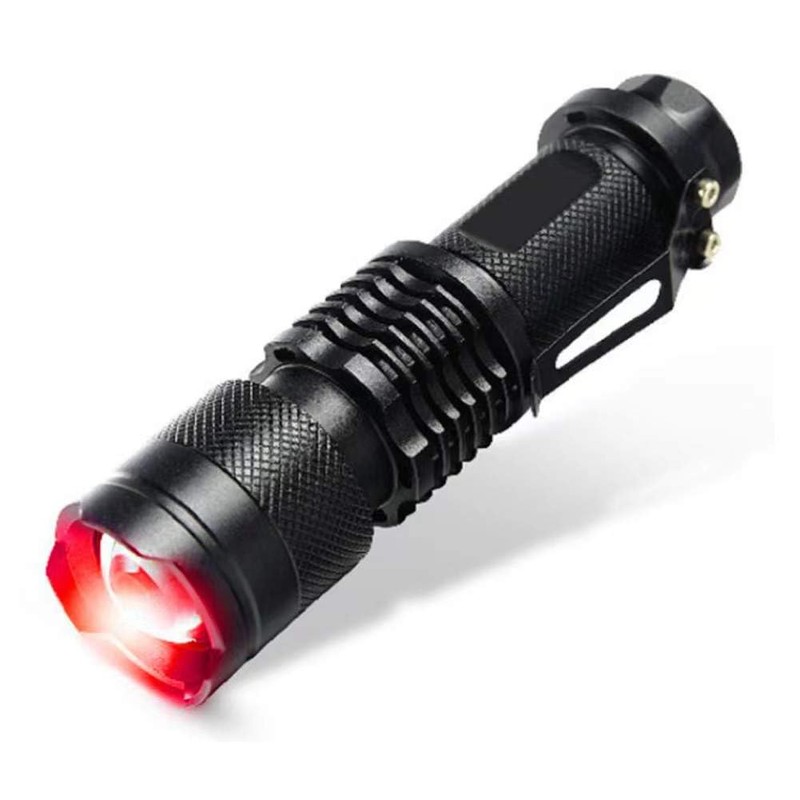 STR-High Power One Mode Red LED Flashlight, Powerful Single Mode