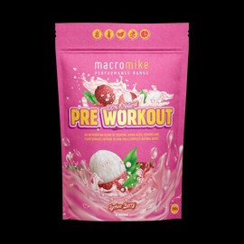 Macro Mike Pre Workout Lychee Berry 300g Caffeinated