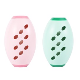 lasuroa 2pcs Reusable Lint Rollers, Washable Mini Roller Portable Sticky Lint Roller Ball Powerful Adhesion for Clothing Travel Pets Cars (Pink, Green)