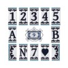 7.5cm x 3.7cm Medelo-02 Spanish Hand-Painted Ceramic House Numbers Letters