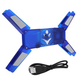 Laptop Cooling Pad Fan with USB Hub Portable Foldable Cooler Computer Supplies DR‑2008H