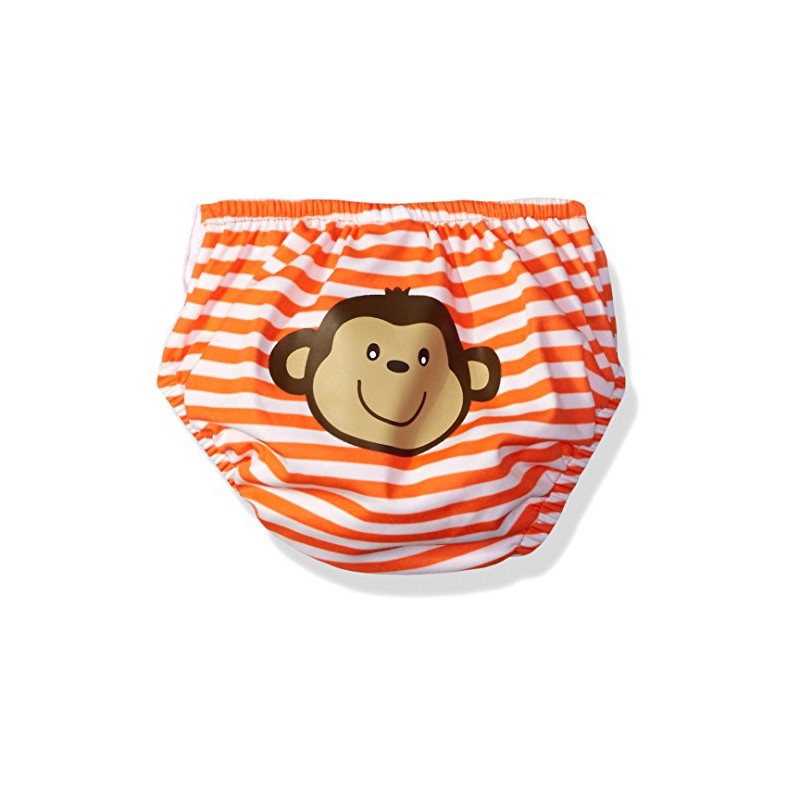 Kiko & Max Baby Monkey Swim Diaper, Monkey Orange, L
