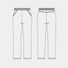 Nano Universe NU2853 Scrub Pants, Anti-Static Stretch, White Coat, Medical
