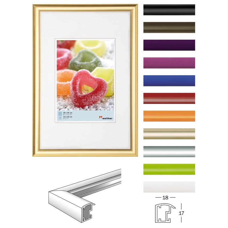Walther design KP015S Trendstyle picture frame, 4 x 6 inch