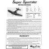Great Planes Model Airplane Plans (RC): SUPER SPORTSTER 40 56"