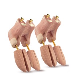 HOUNDSBAY Boot Trees, Cedar Boot Tree for Men, Shoe Tree for Boots, Boot Stretcher & Shaper (Pack of 2)
