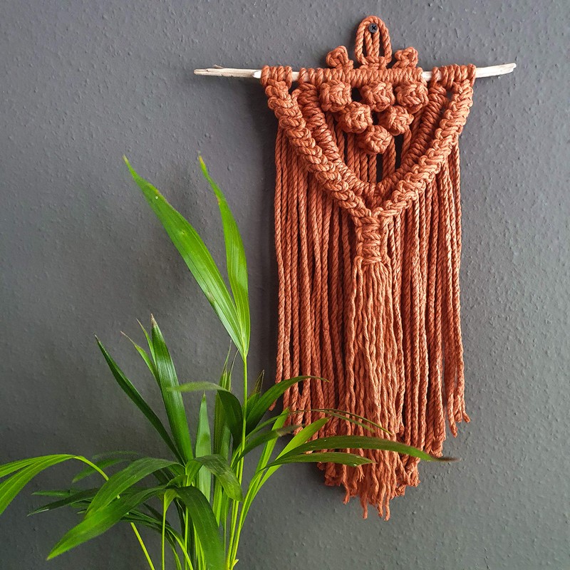 Bobbiny 5mm 3 Ply Macrame Cord - Gold/ Natural