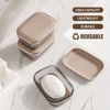 Soap Box, Soap Dishes with Draining Rack, Soap Box, Waterproof,