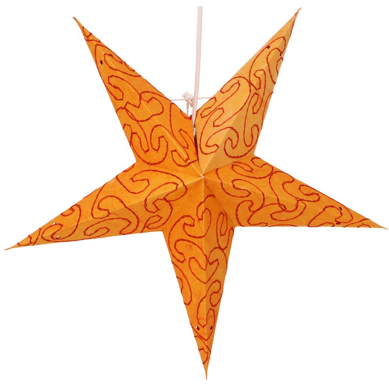 GURU SHOP Foldable Advent Luminous Paper Star, Christmas Star 40