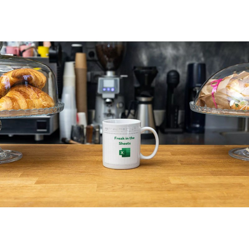Funny FREAK IN SHEETS MUG FUNNY SPREADSHEET GIFT IDEA FOR
