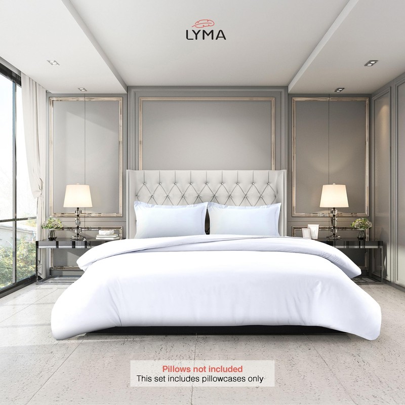 LYMA Bedding Pillow Cases 2 Pack, Ultra Soft Breathable Oxford