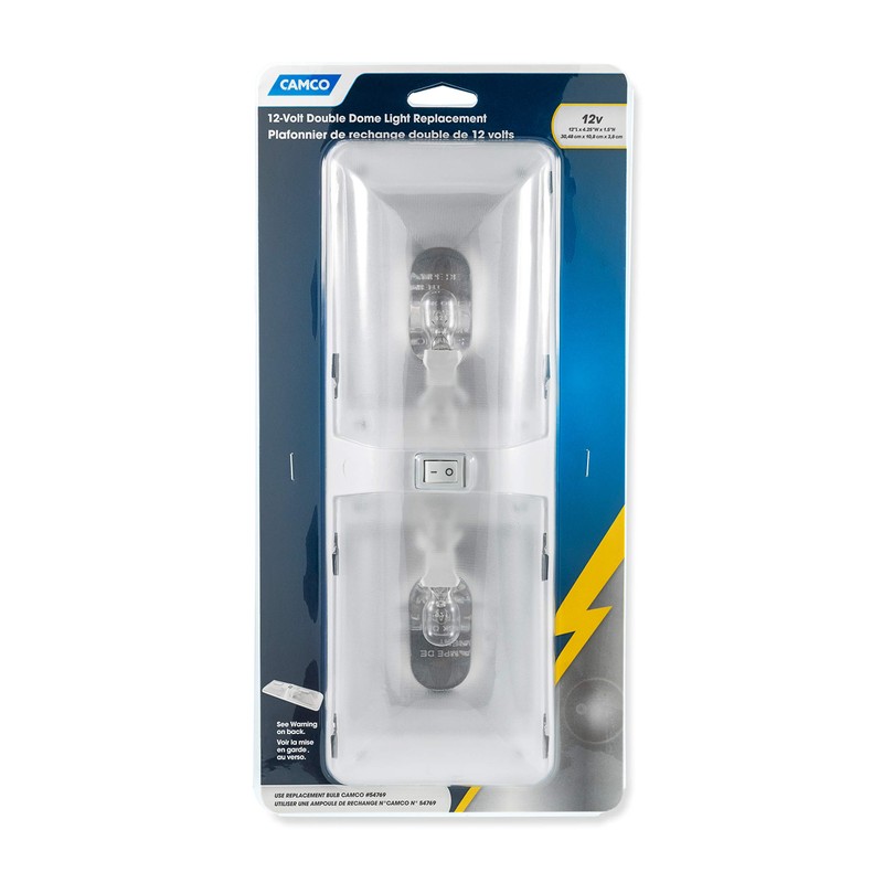 Camco 41320 12V Double Dome Light Replacement