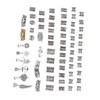 106pcs Dreadlocks Hair Rings Alloy Different Shapes Exquisite Patterns Hair