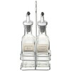 CUISINOX Cruet Oil and Vinegar Bottles Set with Dripless Spouts