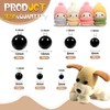 TOAOB 736pcs Sew in Eyes Doll Eyeballs 3mm to 12mm