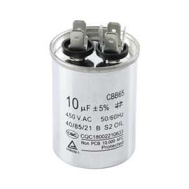 EC Buying 10UF ±5% CBB65 Capacitor 450V Round Run Start Capacitor 450VAC for AC Motor Fan Start Heat Pump Air Condition Air Compressor Capacitors