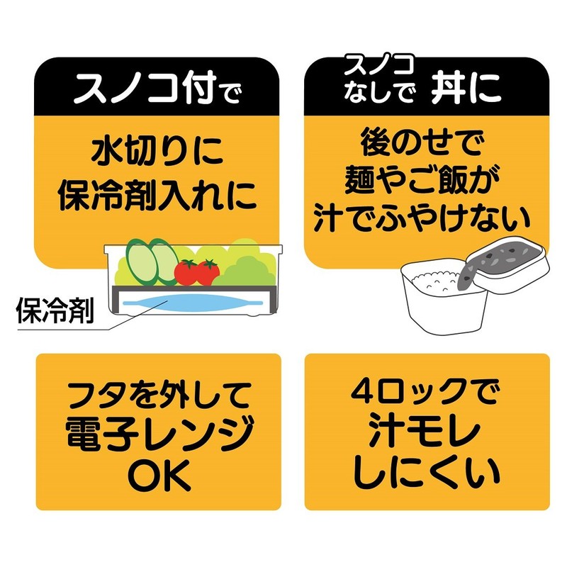 スケーター (skater) ふんわり盛れる サラダランチボックス 弁当箱 620ml マルシェカラー トマト PFDN6N