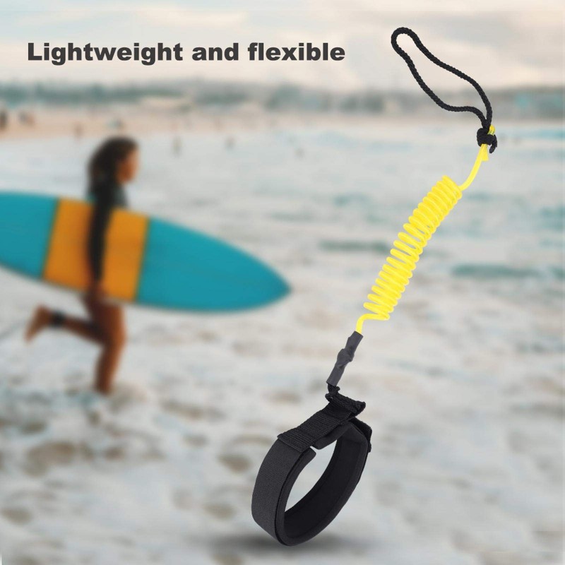 Sturdy Lightweight and Flexible Durable Leg Leash, Board Leash, for