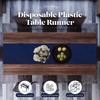 Navy Blue 12 Pack Premium Disposable Plastic Table Runner 14